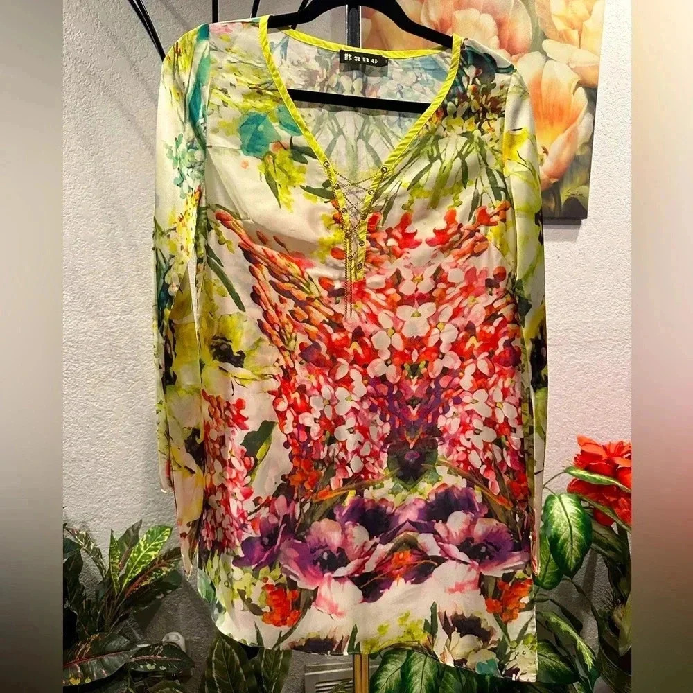 Bano floral mini dress size 1 - Picture 1 of 10
